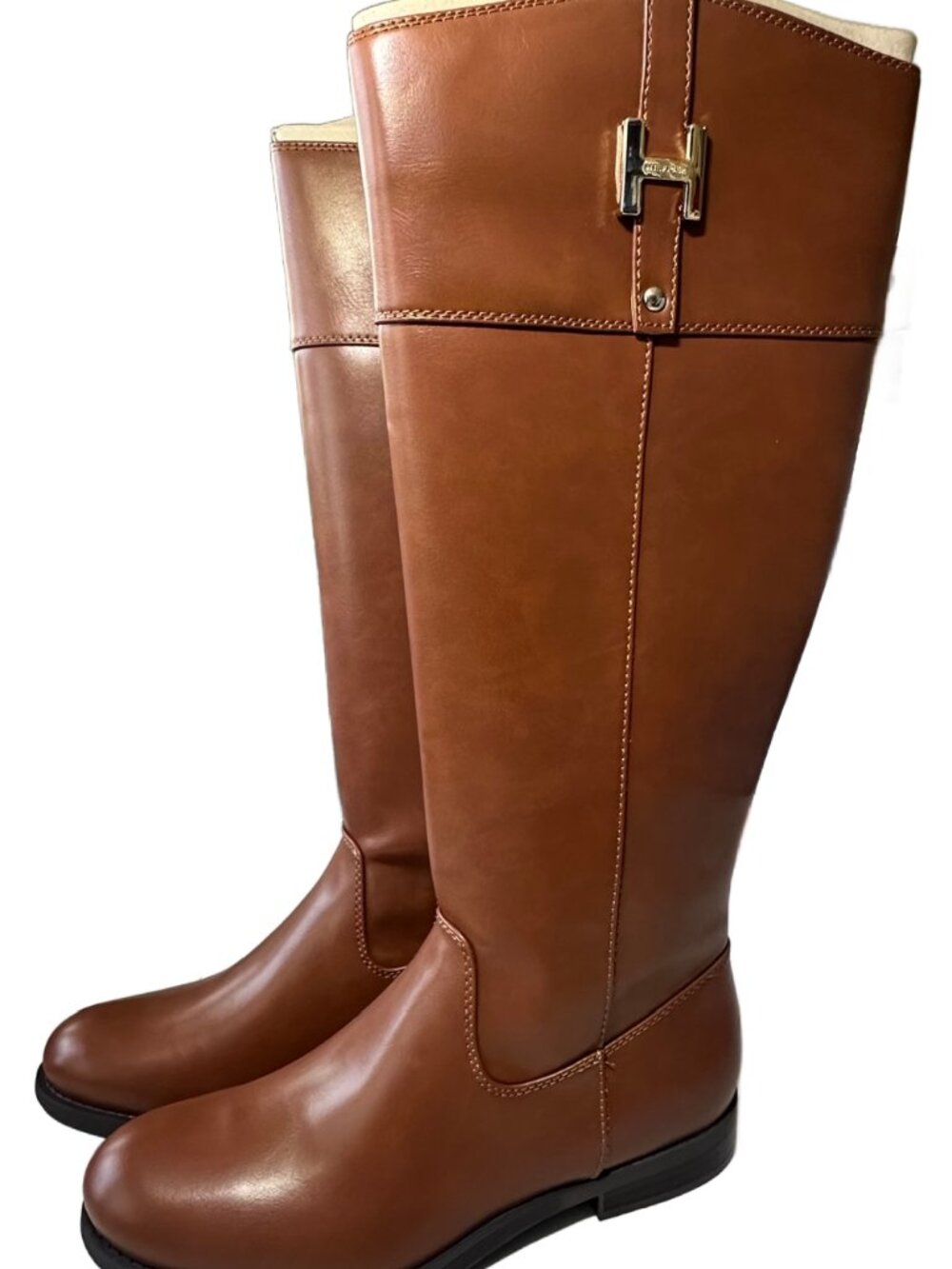 New with Box - Tommy Hilfiger Women's Shyenne Boots - Cognac - Size 8